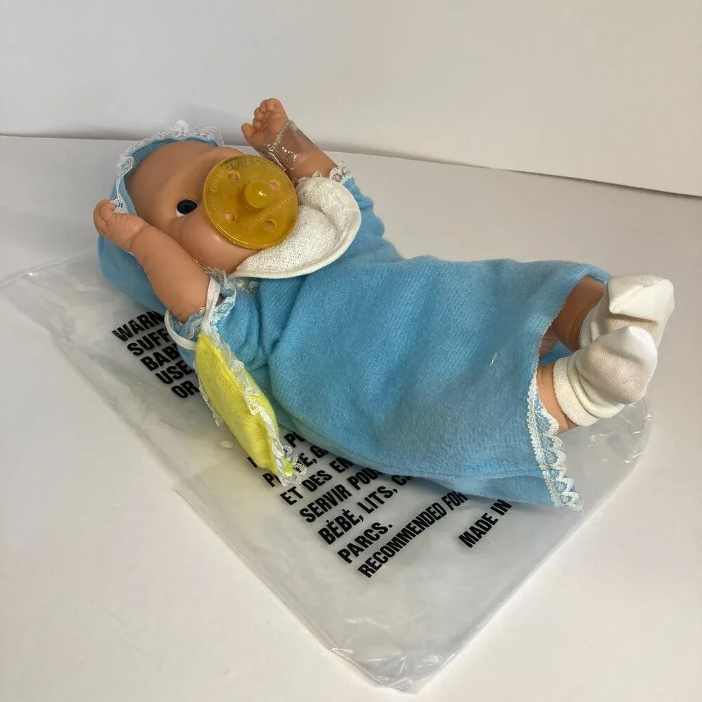 Vintage Anatomically Correct Baby Boy Doll Newborn 12" With Accessories - Picture 1 of 10
